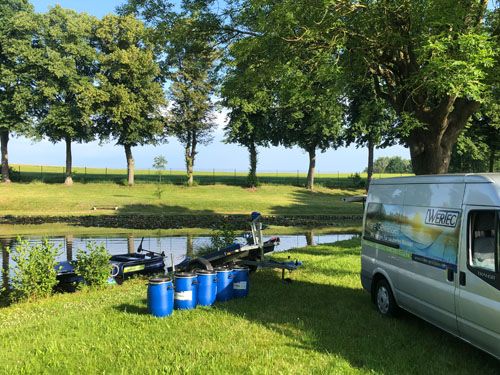 Der Vorwärmeteich in Gersdorf (Behandlung Juni 2022)